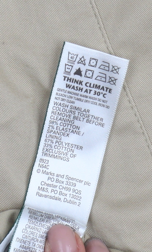 Marks and Spencer Beige Trench Coat Women's Size 10