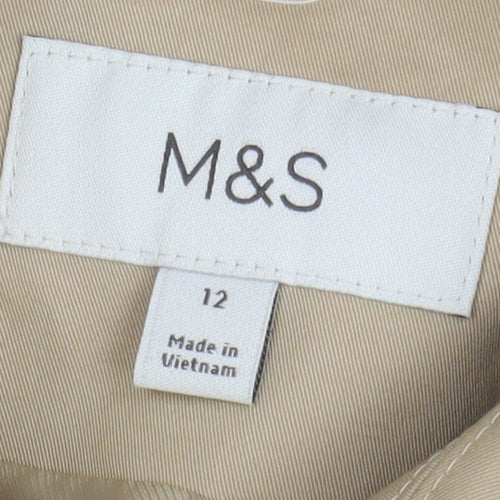 Marks and Spencer Womens Beige Trench Coat Size 12