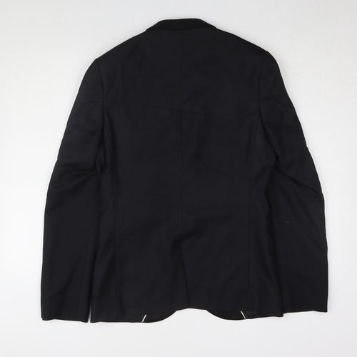 Topman Men’s Black Tuxedo Suit Jacket, Slim Fit 38R
