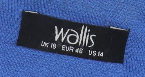 Wallis Women's Blue Blazer - Size 18, Casual Business Jacket