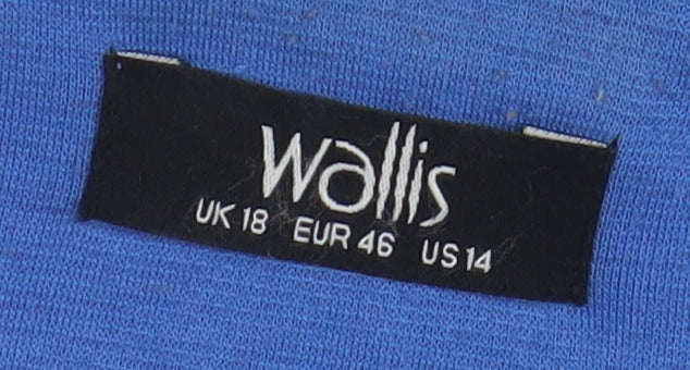 Wallis Women's Blue Blazer - Size 18, Casual Business Jacket