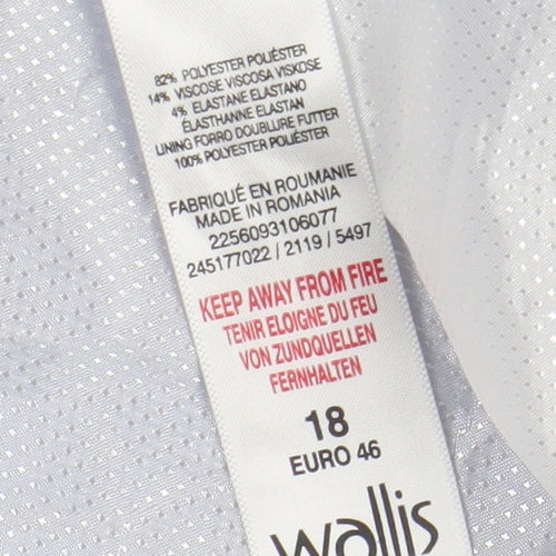 Wallis Women's Blue Blazer - Size 18, Casual Business Jacket