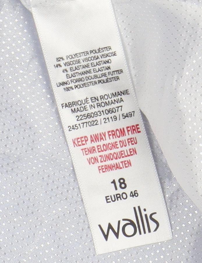 Wallis Women's Blue Blazer - Size 18, Casual Business Jacket