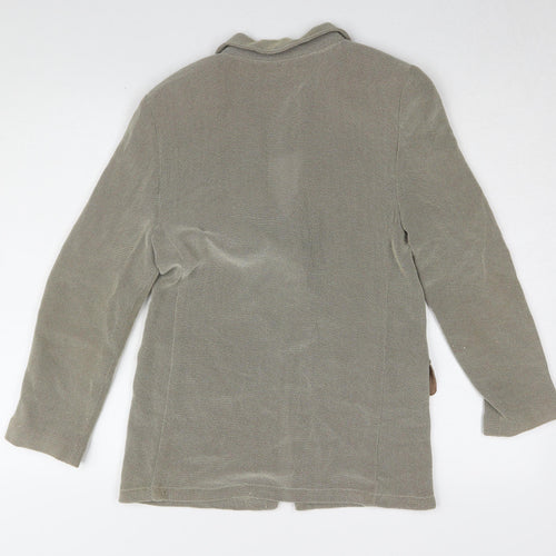 Beppe Bondi Women's Blazer Beige Size 14 Herringbone