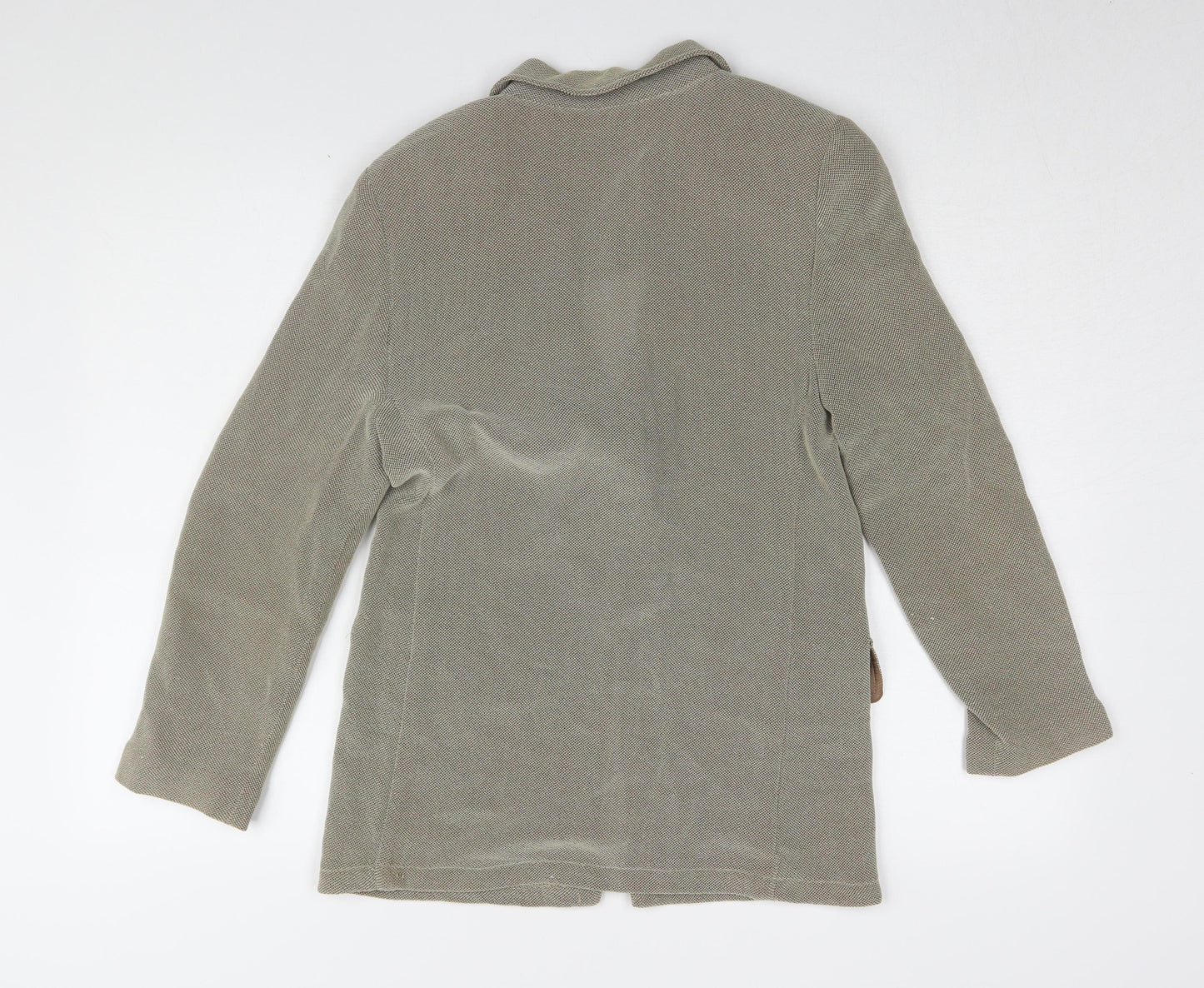 Beppe Bondi Women's Blazer Beige Size 14 Herringbone