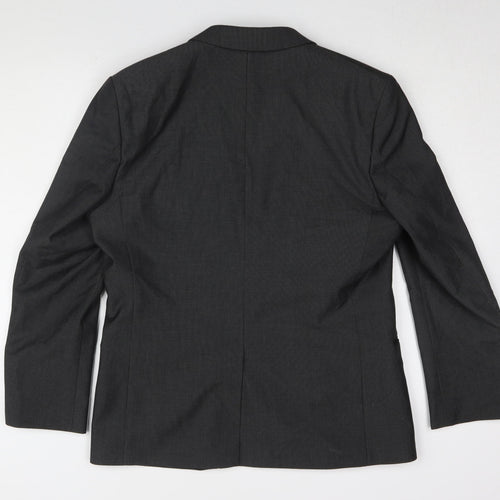 Red Herring Men's Black 40S Blazer, Notch Lapel, Formal