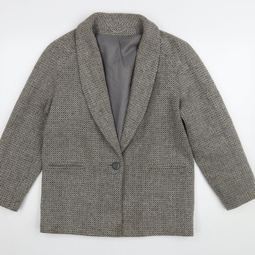 Principles Women's Grey Blazer, Size 10, Classic Tweed