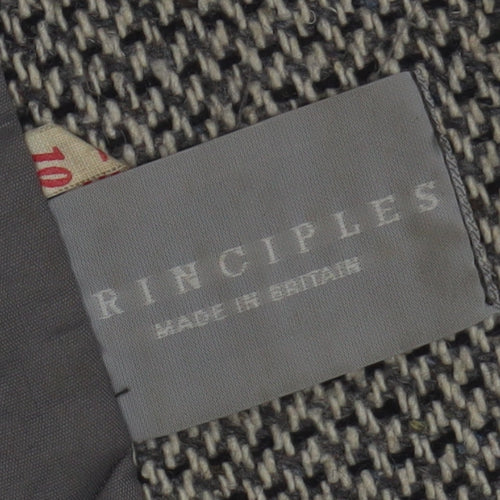Principles Women's Grey Blazer, Size 10, Classic Tweed