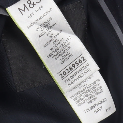 Marks and Spencer Men's Navy Blazer 48L
