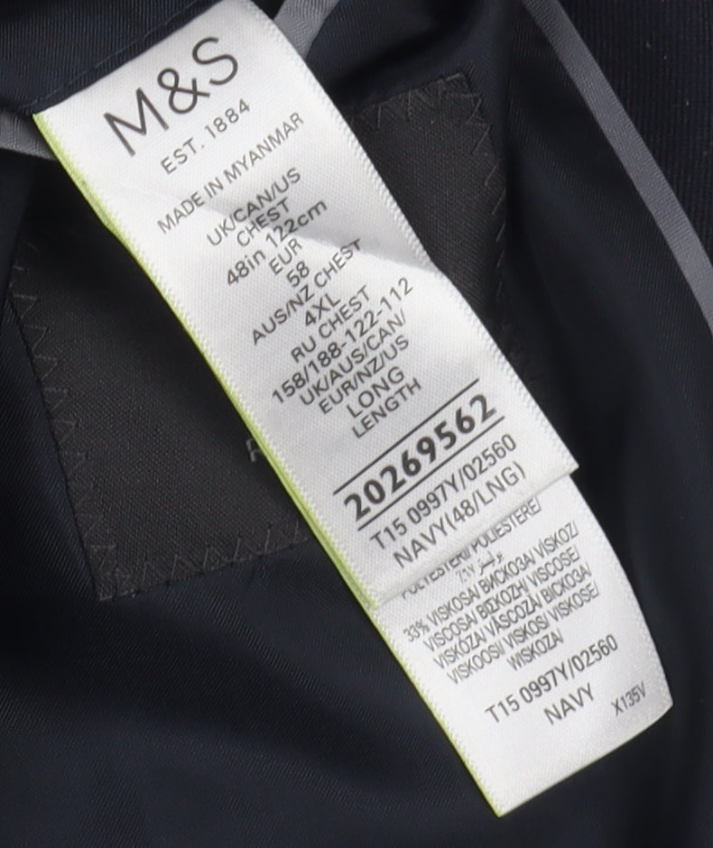 Marks and Spencer Men's Navy Blazer 48L