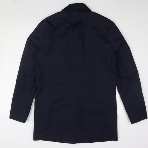 Marks and Spencer Men's Blue Overcoat S