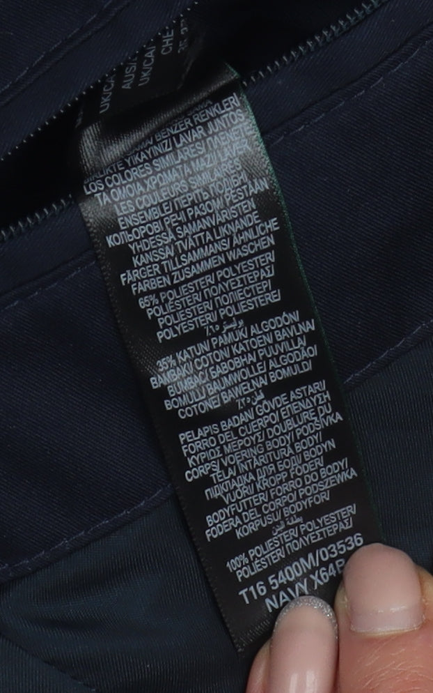 Marks and Spencer Men's Blue Overcoat S