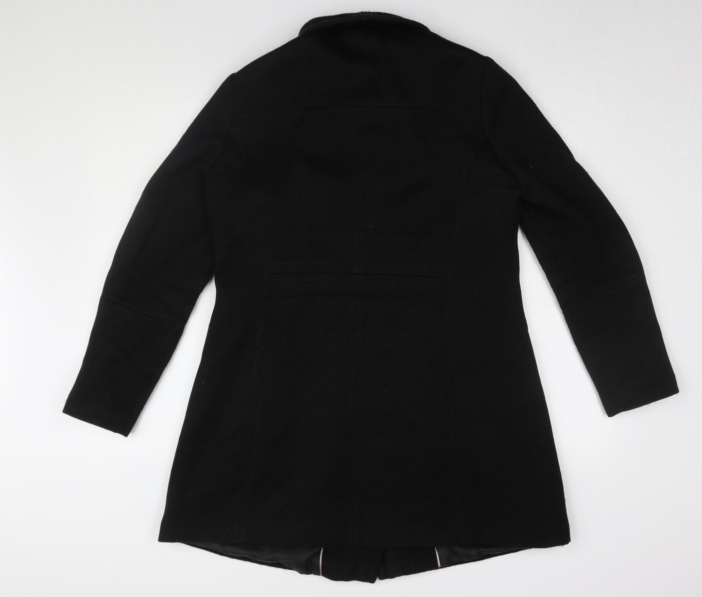 Next Women's Black Mid-Length Overcoat, Size 12