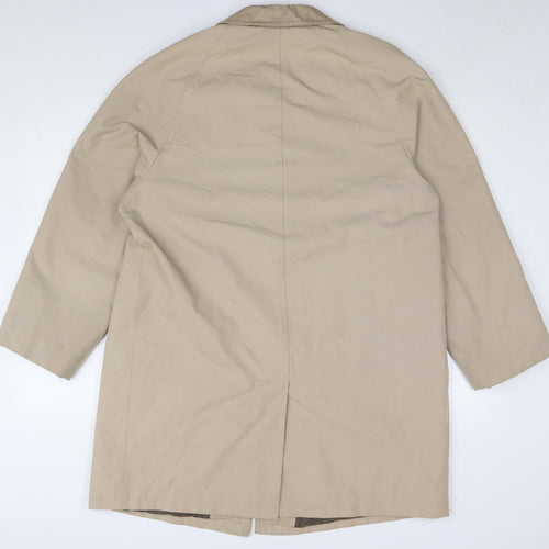 St Michael Men's Beige Short Overcoat - Size 40