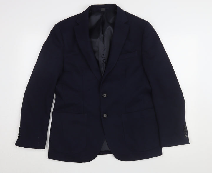 Marks and Spencer Men's Blue Blazer 38S Business