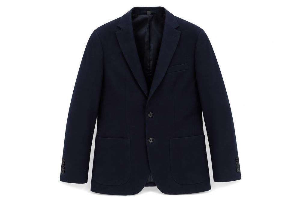 Front view of Marks & Spencer Men's Blue Blazer 38S Business