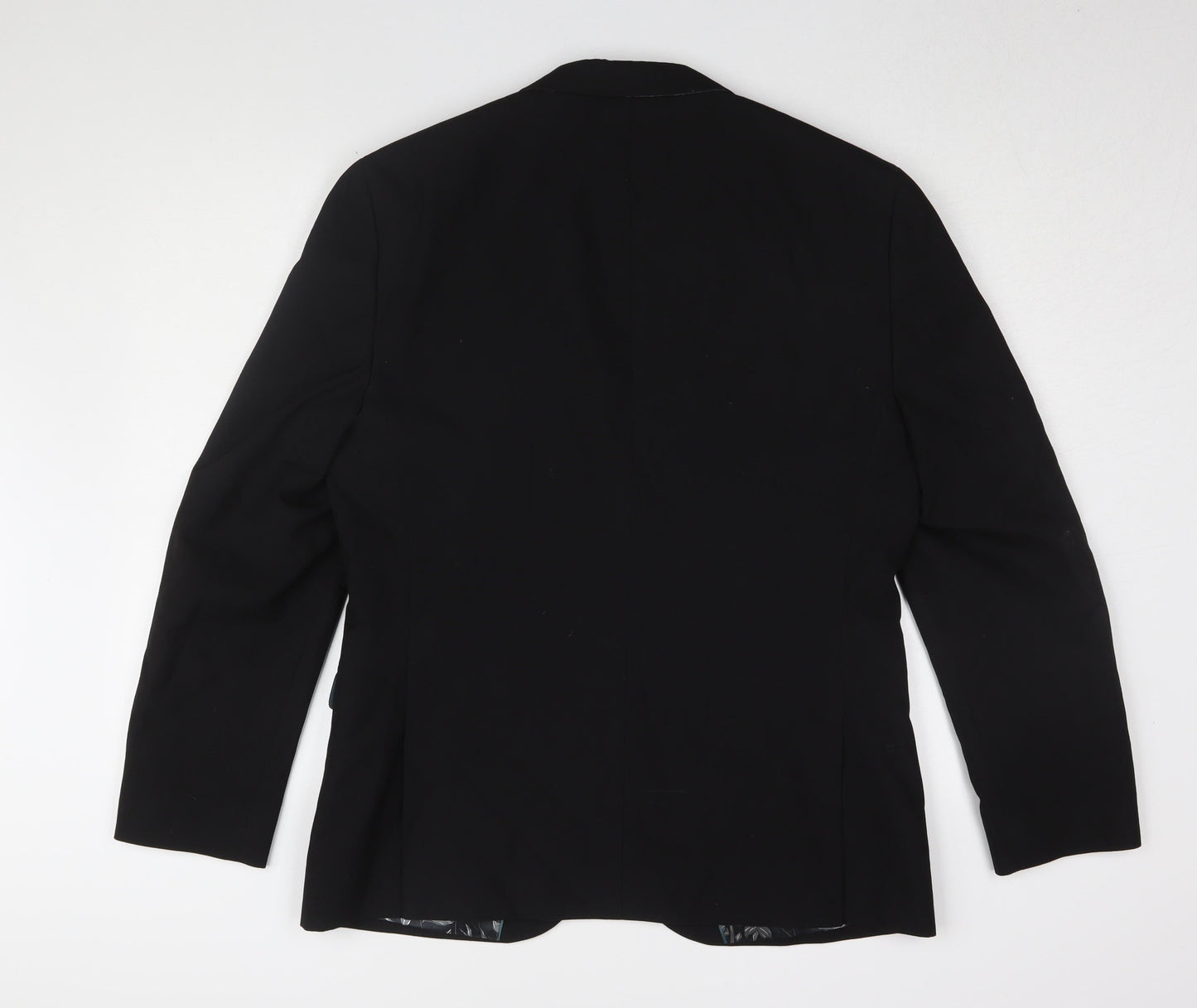 Next Men's Black Blazer Size 40R Regular Fit