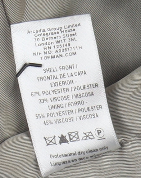 Topman Men's Black Suit Waistcoat Size 38R