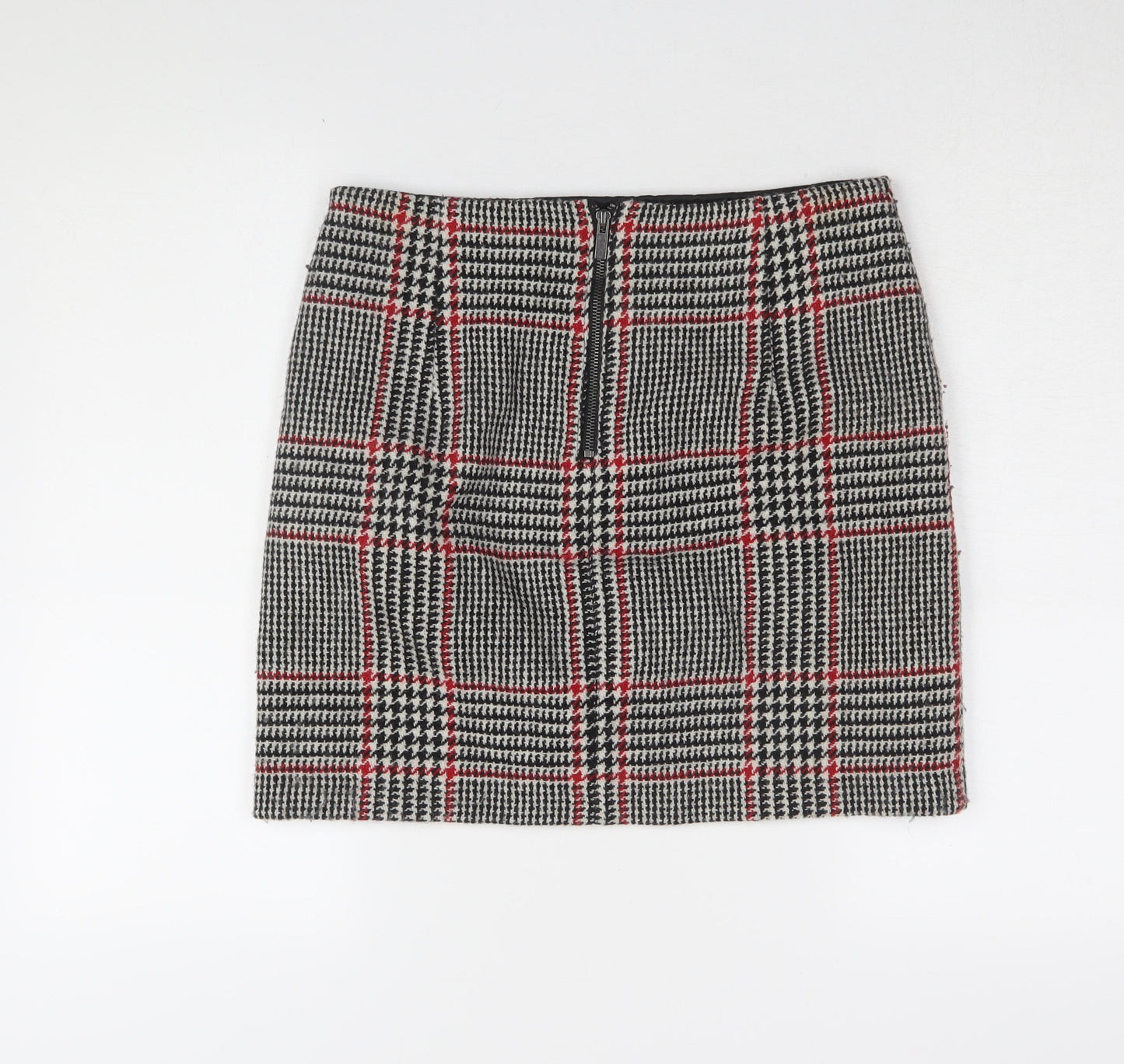 Marks and Spencer Women's Black Check Wool Skirt