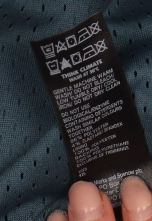 Marks and Spencer Women's Blue Waterproof Jacket Size 24