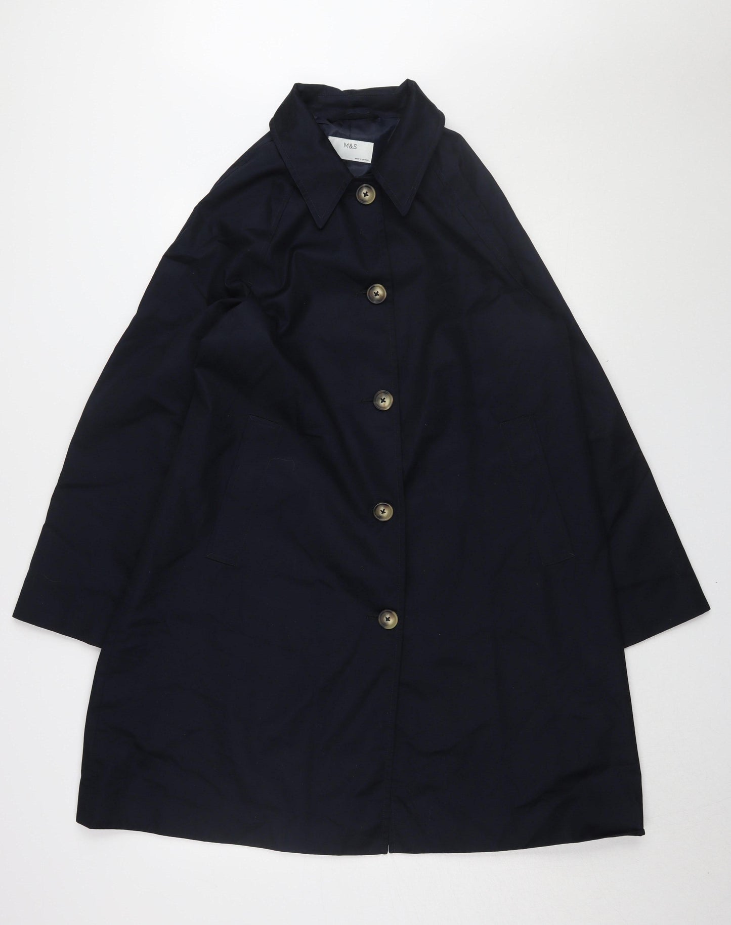 Marks and Spencer Women's Navy Overcoat Size 12