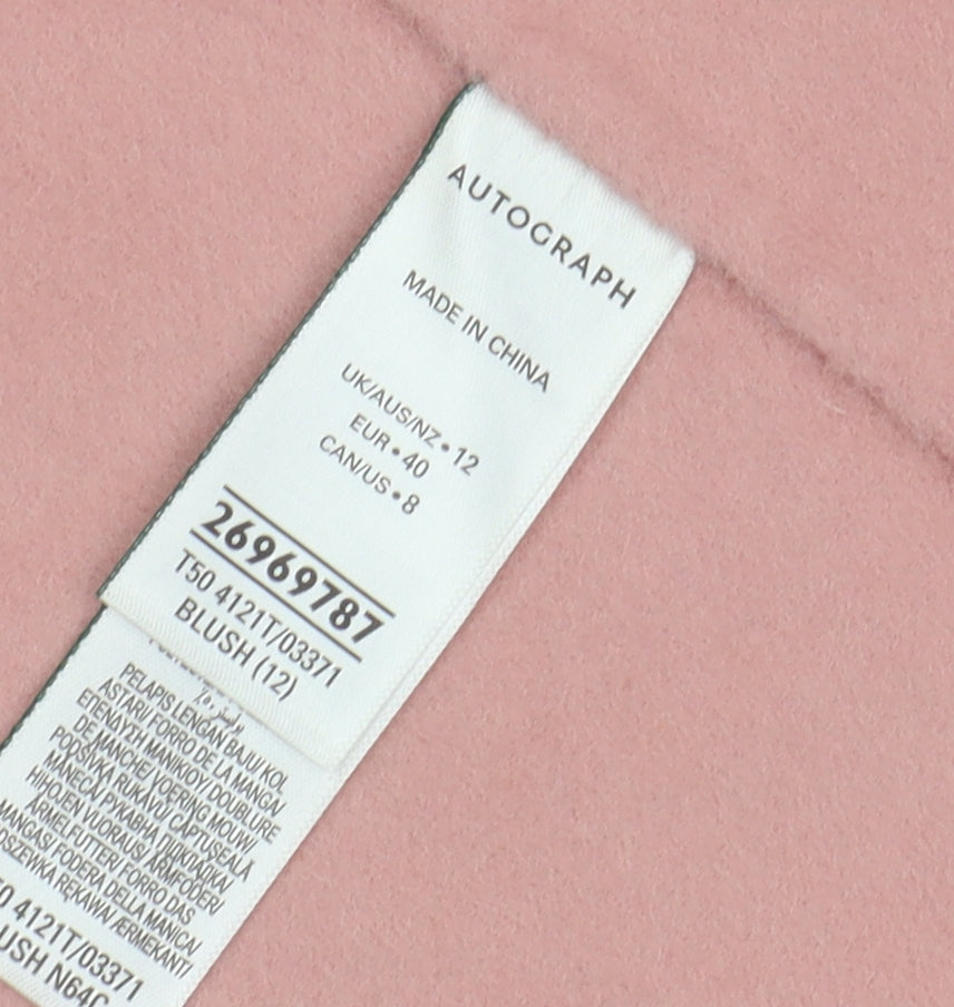 Marks and Spencer Women's Pink Blazer Size 12