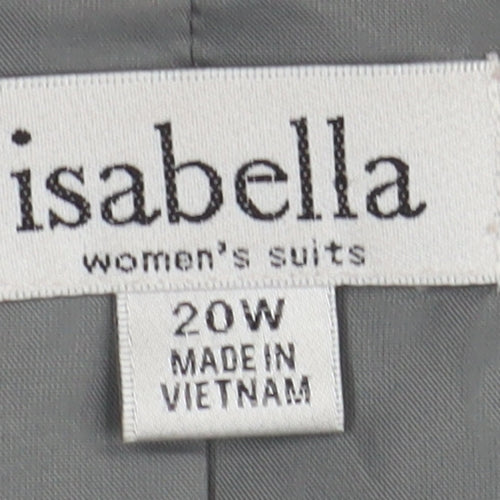 Isabella Women's Grey Suit Jacket Size 20 Elegant Workwear