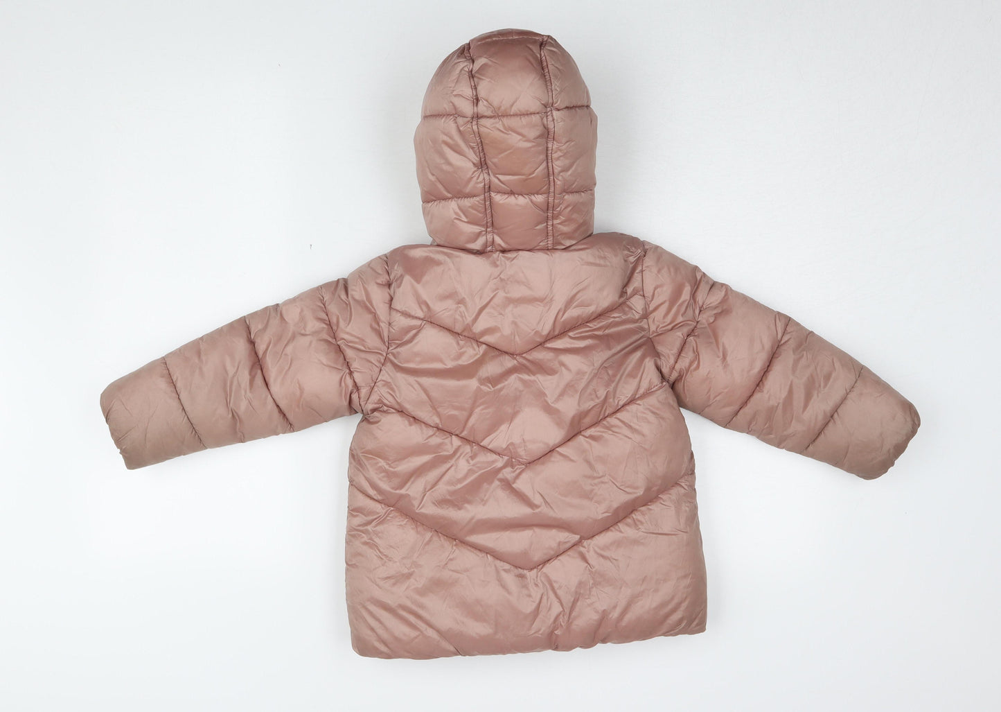 Next Girls Brown Puffer Jacket 4-5 Years