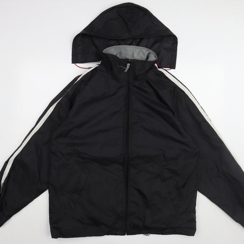 B&C Collection Black Unisex Rain Jacket L