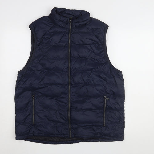 Marks and Spencer Men's Blue XL Puffer Waistcoat
