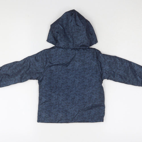 mick mack Blue Unisex Jacket 24 Months Hooded Winter