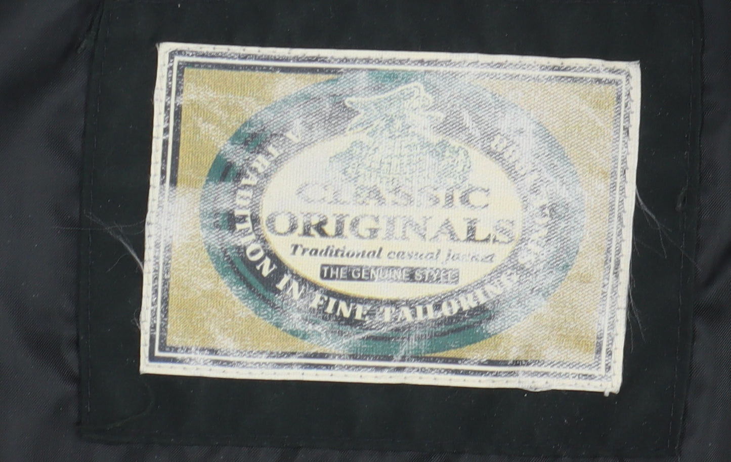 Classic Originals Men's Black Jacket Size 44 Bomber