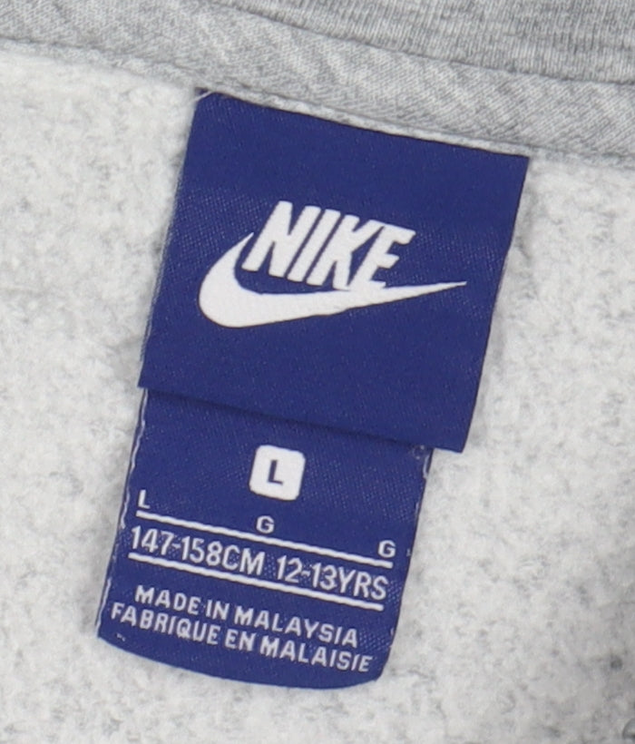 Nike Boys Grey Hooded Jacket - Size 12-13 Years