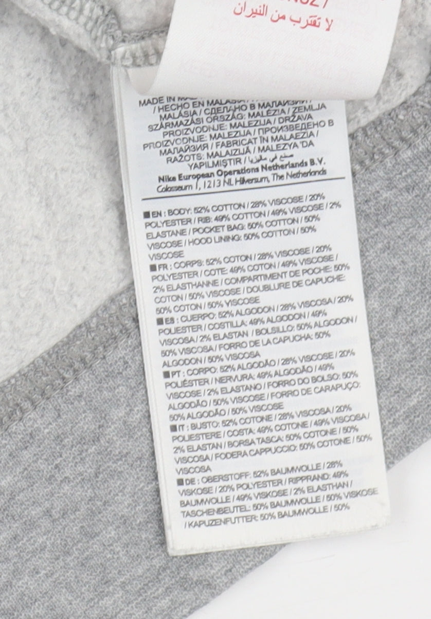 Nike Boys Grey Hooded Jacket - Size 12-13 Years