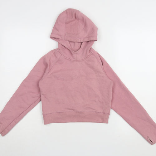 USA Pro Girls Pink Hoodie, Pullover, 7-8 Years, All Seasons