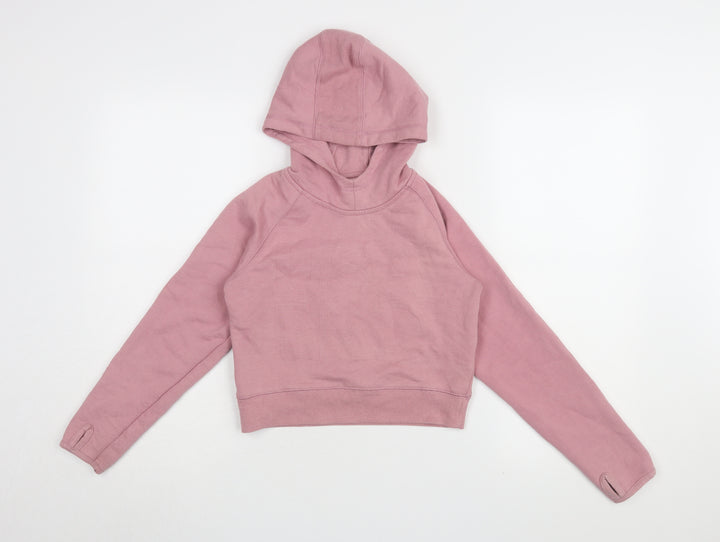 USA Pro Girls Pink Hoodie, Pullover, 7-8 Years, All Seasons