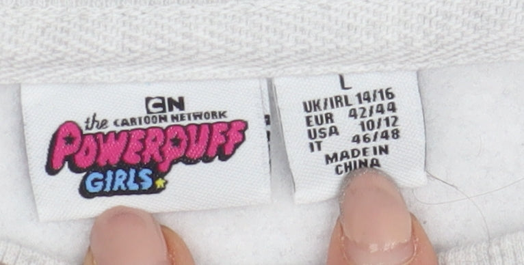 Cartoon Network Women's Grey Pullover Sweatshirt L Size