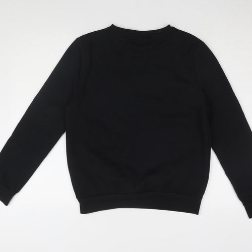 Disney Women's Black Mickey Minnie Pullover Sweatshirt, S