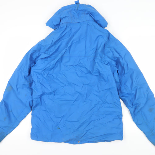 Quechua Men's Blue Waterproof Rain Jacket Size M