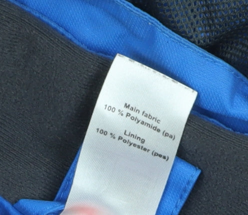 Quechua Men's Blue Waterproof Rain Jacket Size M