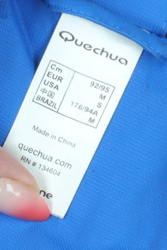 Quechua Men's Blue Waterproof Rain Jacket Size M