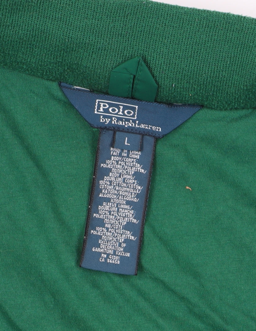 Ralph Lauren Green Basic Jacket L Unisex, Logo, Full Zip