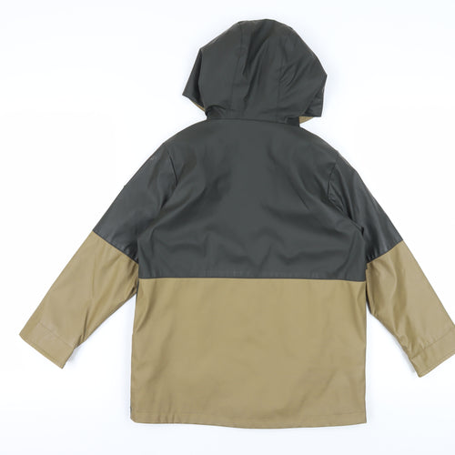 Firetrap Boys Colourblock Rain Coat, 7-8 Years, Hooded