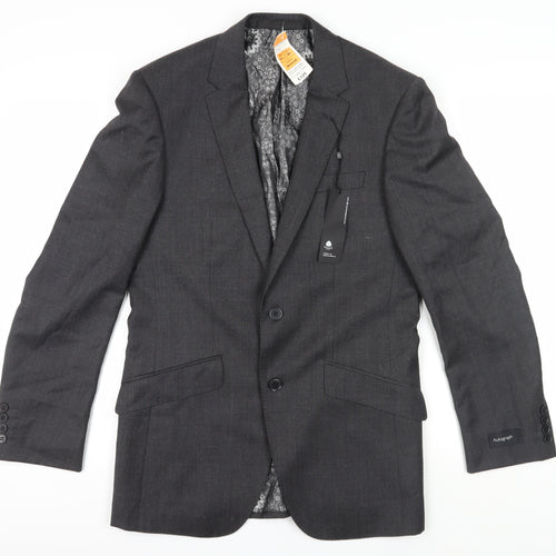 Marks and Spencer Men's Grey Blazer, Size 36R, Formal