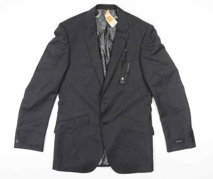 Marks and Spencer Men's Grey Blazer, Size 36R, Formal