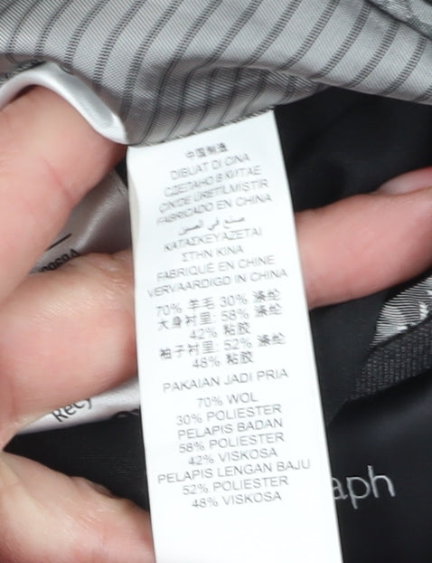 Marks and Spencer Men's Grey Blazer, Size 36R, Formal