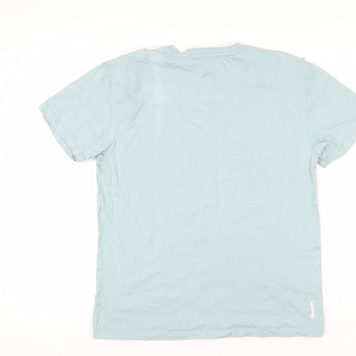 Bench Unisex Blue Cotton T-Shirt, Size M, Casual Wear