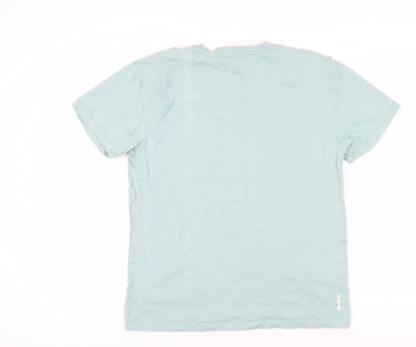 Bench Unisex Blue Cotton T-Shirt, Size M, Casual Wear