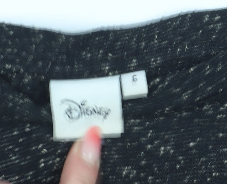 Disney Teens Black Tinkerbell T-Shirt Size 10