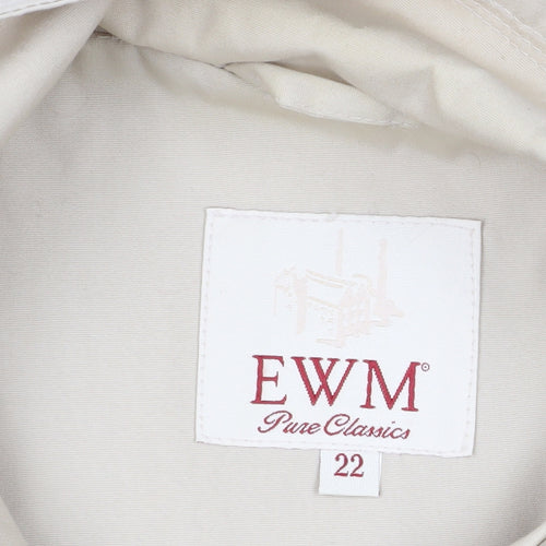 EWM Women's Beige Basic Jacket Size 22
